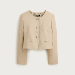 Lady jacket in luster canvas