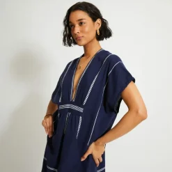 lemlem Gasira V-neck caftan