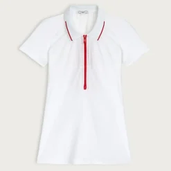 L'Etoile Sport™ mesh zip performance polo shirt