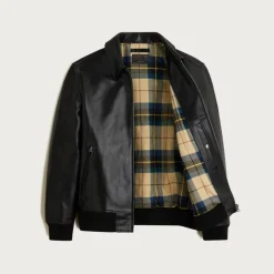 Limited-edition flight jacket in Italian leather