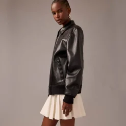 Limited-edition flight jacket in Italian leather