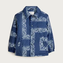 Limited-edition kids' puffer shirt-jacket with PrimaLoft®