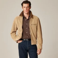 Limited-edition Wallace & Barnes work jacket in Italian suede