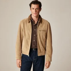 Limited-edition Wallace & Barnes work jacket in Italian suede