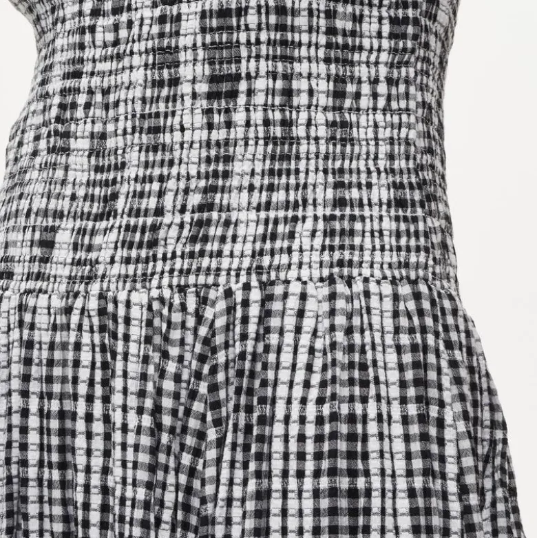 Lina midi dress in gingham