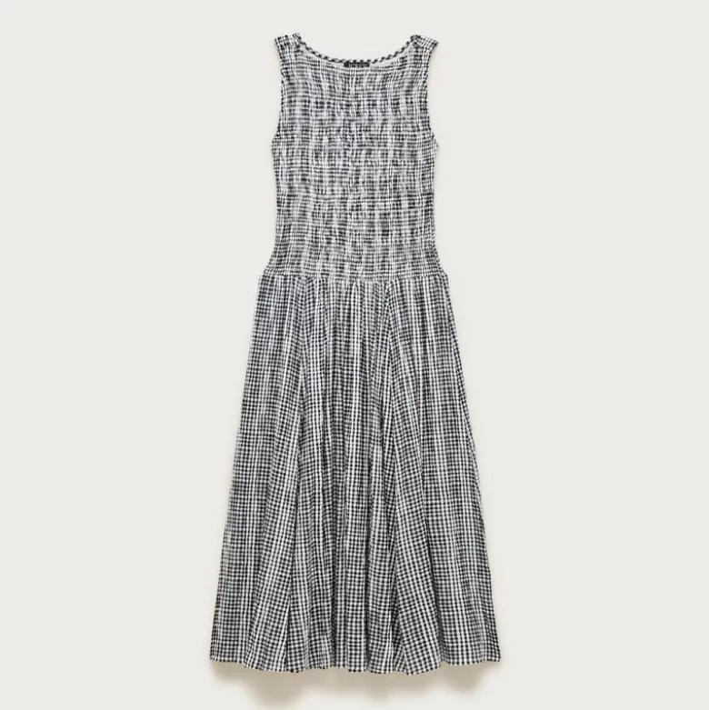 Lina midi dress in gingham