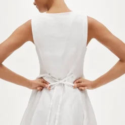 Linen mini dress