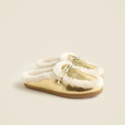 Lodge mules in metallic