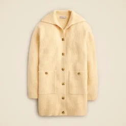 Long ribbed cardigan