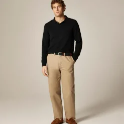 Long-sleeve classic piqué polo shirt