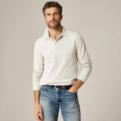 Long-sleeve classic piqué polo shirt