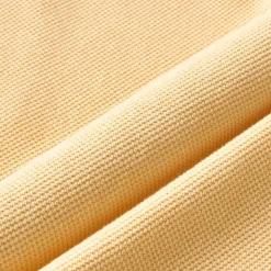 Long-sleeve macropiqué cotton T-shirt