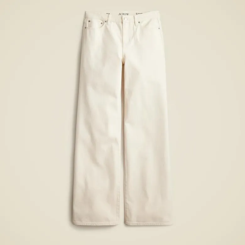 Lower-rise wide-leg jean