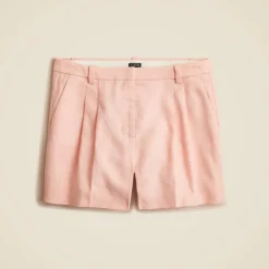 Lucia short in stretch linen blend