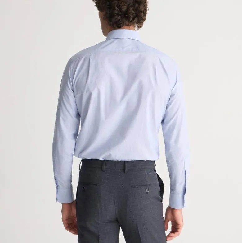 Ludlow Premium fine cotton dress shirt with button-down collar