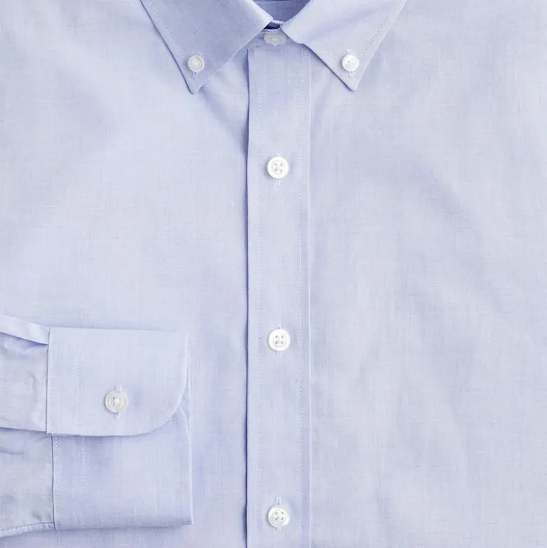 Ludlow Premium fine cotton dress shirt with button-down collar