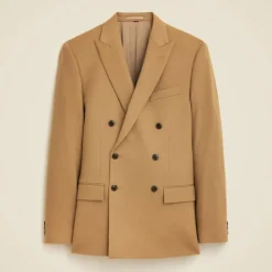 Ludlow Slim-fit double-breasted blazer in Italian wool doeskin