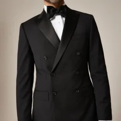 Ludlow Slim-fit double-breasted tuxedo jacket in Italian wool