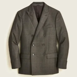 Ludlow Slim-fit double-breasted suit jacket in Italian wool