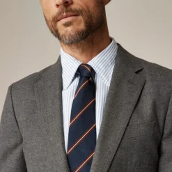 Ludlow Slim-fit suit jacket in English cotton-wool blend