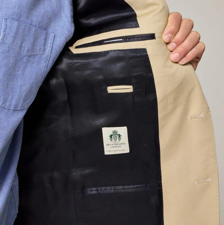 Ludlow Slim-fit suit jacket in Italian chino