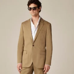 Ludlow Slim-fit suit jacket in Japanese cotton chino