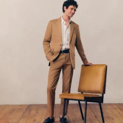 Ludlow Slim-fit suit jacket in Japanese cotton chino