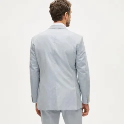 Ludlow Slim-fit suit jacket in Baird McNutt Irish cotton-linen blend