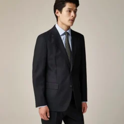 Ludlow Slim-fit suit jacket in English cotton-wool blend