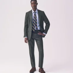 Ludlow Slim-fit suit jacket in English donegal wool tweed