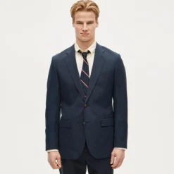 Ludlow Slim-fit suit jacket in Baird McNutt Irish cotton-linen blend