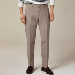Ludlow Slim-fit suit pant in Irish cotton-linen blend