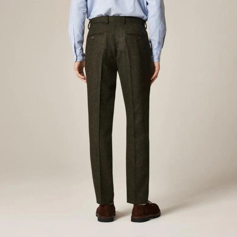 Ludlow Slim-fit suit pant in English donegal wool tweed
