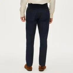 Ludlow Slim-fit suit pant in Baird McNutt Irish cotton-linen blend