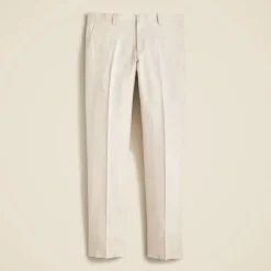 Ludlow Slim-fit suit pant in Irish cotton-linen blend