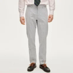 Ludlow Slim-fit suit pant in cotton seersucker