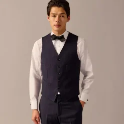 Ludlow Slim-fit tuxedo vest in Italian wool