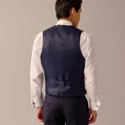 Ludlow Slim-fit tuxedo vest in Italian wool