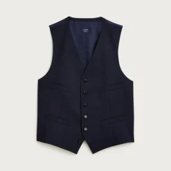 Ludlow Slim-fit tuxedo vest in Italian wool