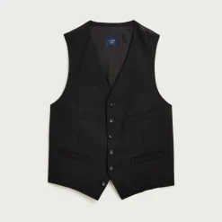 Ludlow Slim-fit tuxedo vest in Italian wool