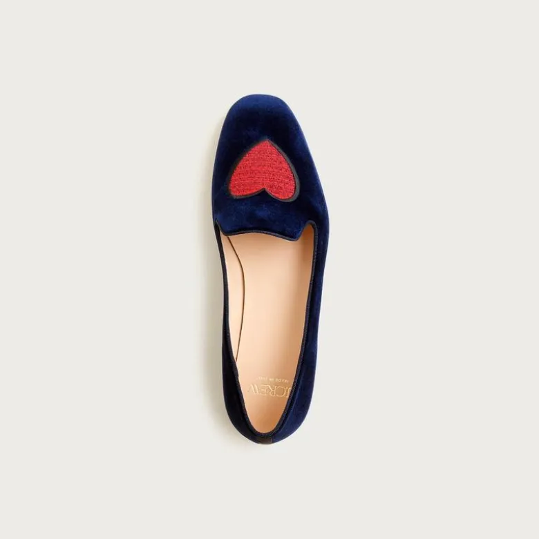 Made-in-Italy smoking slippers in embroidered velvet