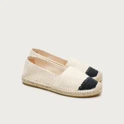 Made-in-Spain two-tone crochet espadrilles