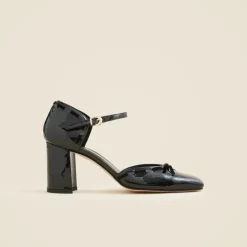 Maisie bow heels in patent leather