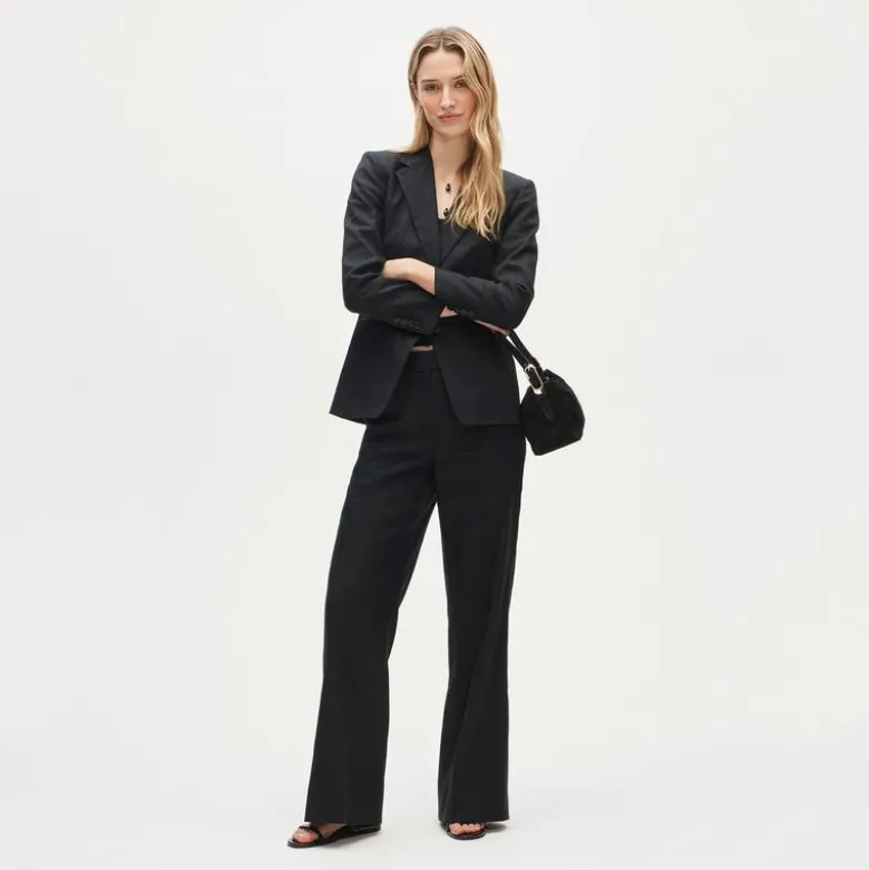 Margeaux blazer in stretch linen blend