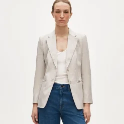 Margeaux blazer in stretch linen blend