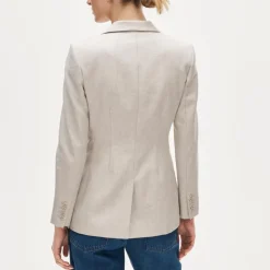 Margeaux blazer in stretch linen blend
