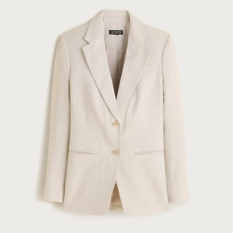 Margeaux blazer in stretch linen blend