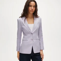 Margeaux blazer in stretch linen blend
