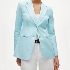 Margeaux blazer in stretch linen blend