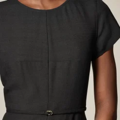 Mathilde dress in luster canvas